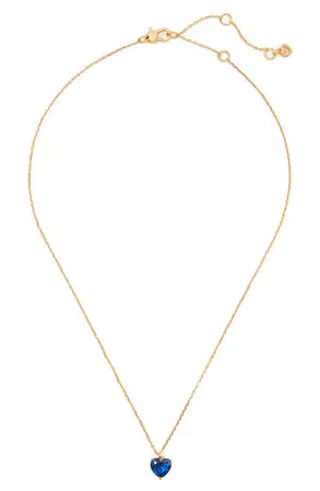 kate spade new york my love birthstone heart pendant necklace | Nordstrom