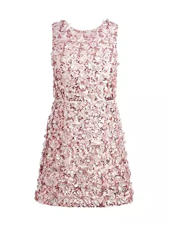 Shop Alice + Olivia Lindsey Embellished Minidress | Saks Fifth Avenue