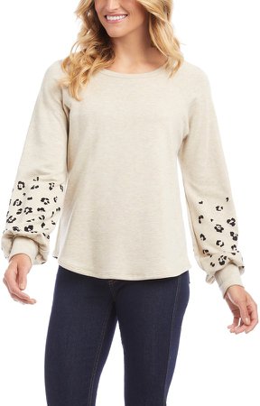 Cheetah Sleeve Sweatshirt