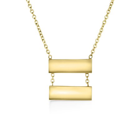 Freedom City Equality Necklace Yellow Gold Plated - LYON FINE JEWELRY
