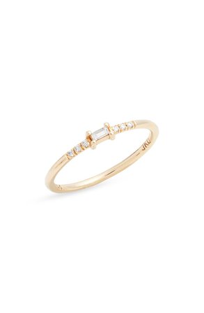 Jennie Kwon Designs Petite Baguette Equilibrium Diamond Ring | Nordstrom