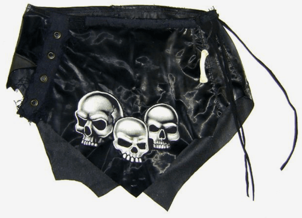 goth skull skirt