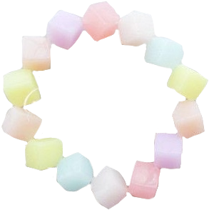 pastel cube candy bracelet