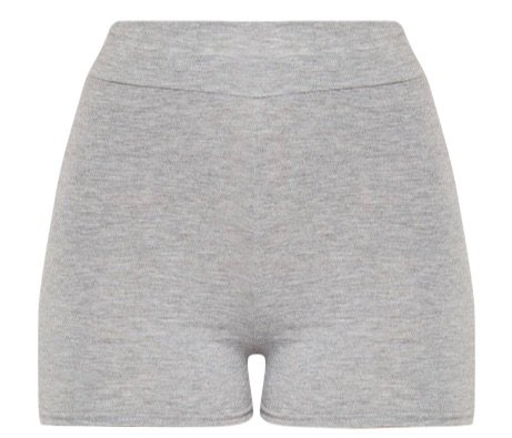 Grey cotton spandex shorts