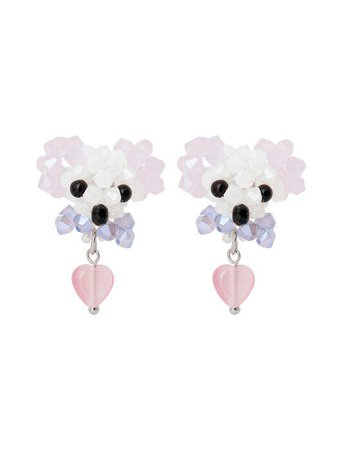 [Swingset스윙셋]Meoung-Mung-E Beads Earrings (Baby Pink)