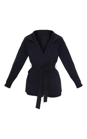 Belted Black Blazer | Coats & Jackets | PrettyLittleThing