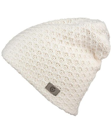 Evony Womens Textured Beanie with Warm Knit Lining- One Size (Off White) at Amazon Women’s Clothing store:
