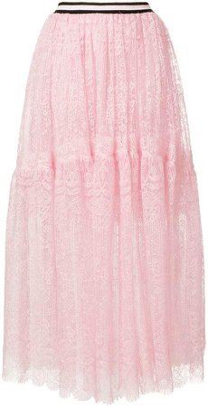 lace detail full skirt