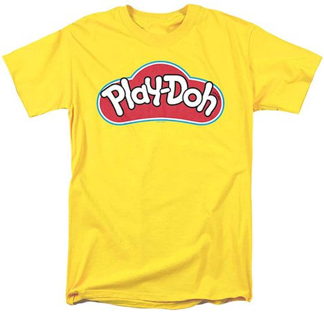 Amazon.com: Play Doh Logo Unisex Adult T Shirt for Men and Women, Yellow, Small: Clothing