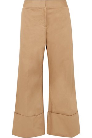 Monse | Cropped cotton-blend gabardine wide-leg pants | NET-A-PORTER.COM