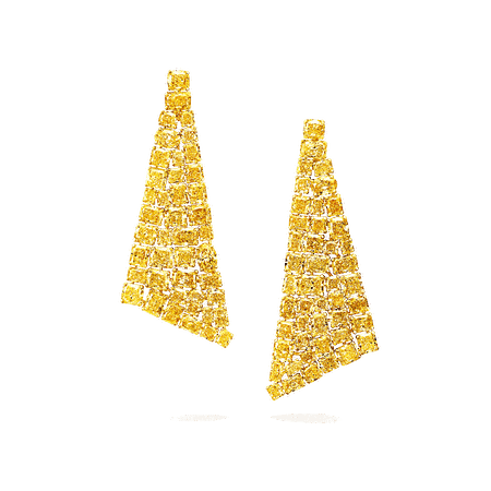 Graff, Yellow Diamond Earrings