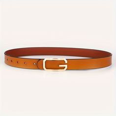 Orange rust women's belt