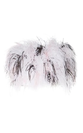 Feathered Bustier Top by Michael Lo Sordo | Moda Operandi