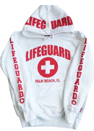 Lifeguard hoodie: White