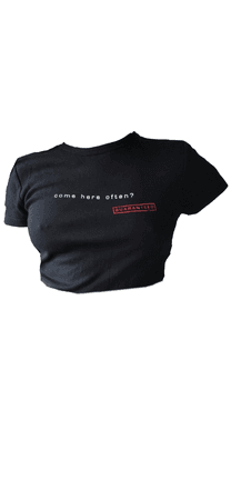 come here often fcuk tshirt crop top png