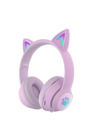Purple cat headphones