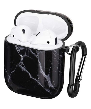 *clipped by @luci-her* Shou Black Marble Key Chain Case Sleeve for Apple AirPods | Best Price and Reviews | Zulily