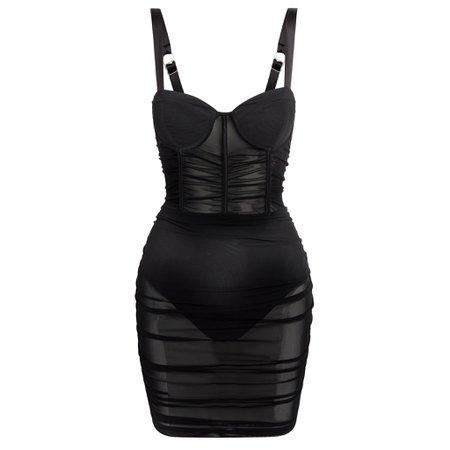 *clipped by @luci-her*  Miami Mesh Mini Dress