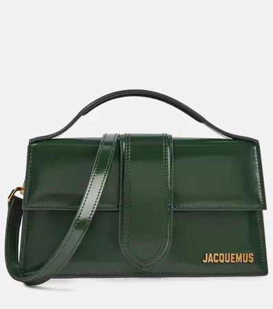 Le Grand Bambino leather shoulder bag in green - Jacquemus | Mytheresa