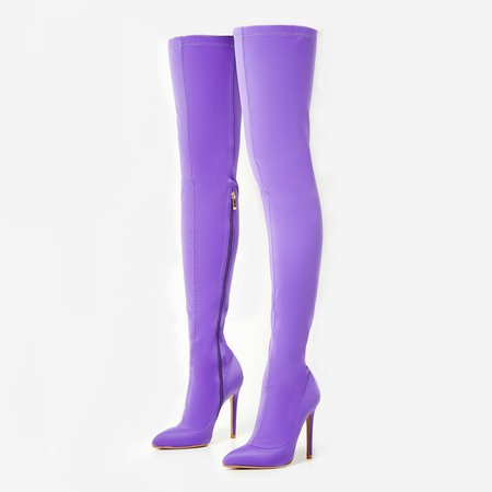 thigh high purple heels - Google Search