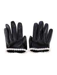 chanel embellished gloves