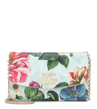 Floral Leather Shoulder Bag | Dolce & Gabbana - Mytheresa