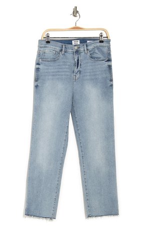 KENSIE High Rise Slim Fit Straight Leg Jeans | Nordstromrack