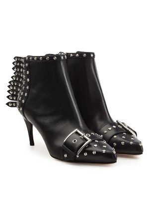 Embellished Leather Ankle Boots Gr. IT 36