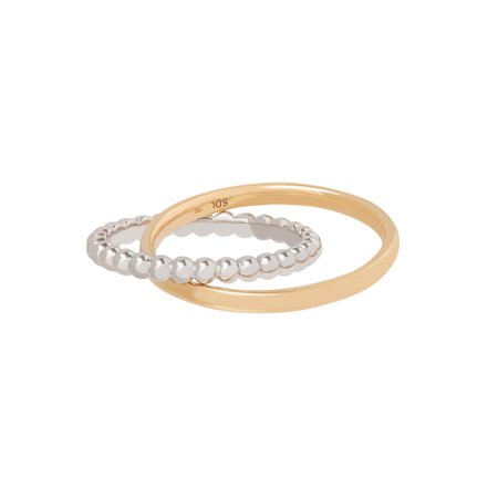 Sandrine De Laage Boyfriend Ring - Bi-Color - Rings - Broken English Jewelry