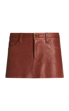 Leather Mini Skirt By Etro | Moda Operandi