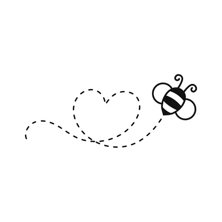 Bee Paths SVG PNG PDF Honey With a Bee Svg Bee Svg Honey - Etsy