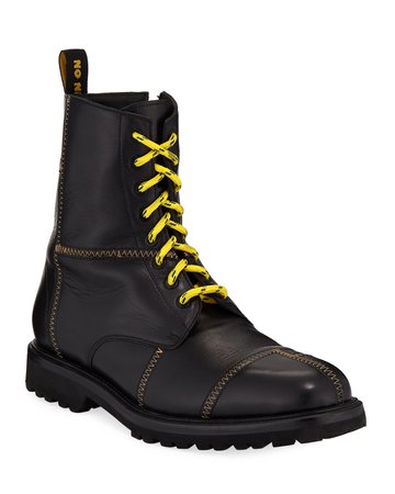 Ovadia & Sons Panic Leather Combat Boots
