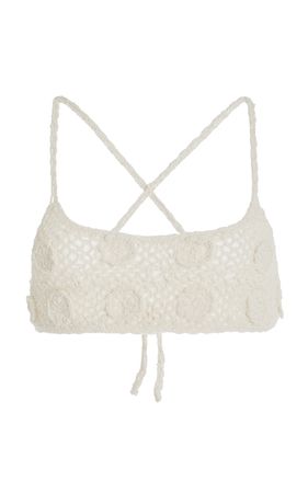 Crocheted Cotton Bikini Top By Cloe Cassandro | Moda Operandi