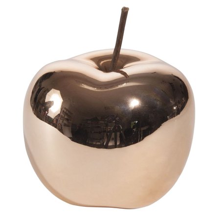 Umea Copper/Statuette pomme en céramique H 12 cm