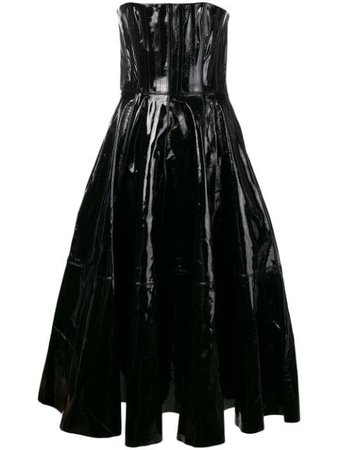 Alex Perry Strapless Midi Dress | Farfetch.com