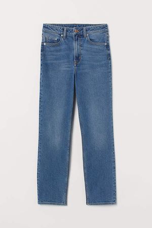 Vintage Slim High Ankle Jeans - Blue