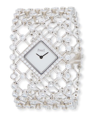 PIAGET Limelight 18k White Gold Diamond Bracelet Watch | Neiman Marcus