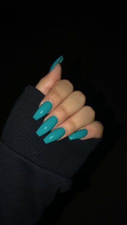 teal nails pinterest - Google Search