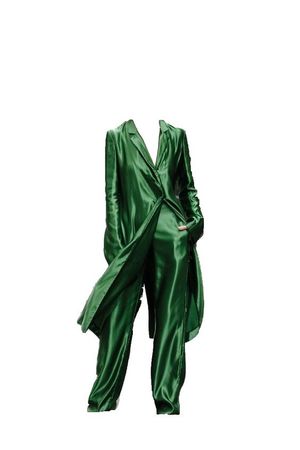 Emerald Green Silk Suit