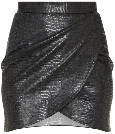 PLT faux leather skirt