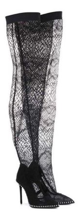 Alexander Wang Lace Over-the-Knee Boots
