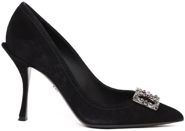 Black Pumps with Amore Logo