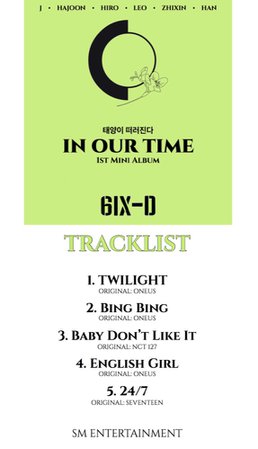 6IX-D In Our Time Tracklist
