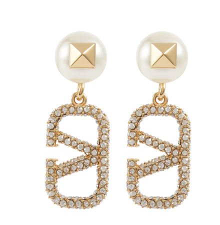 valentino earrings gold