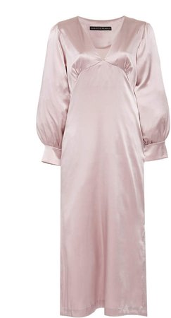 Charlotte Pringels Alison Silk Long V-Neck Dress Size: 34