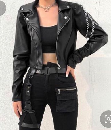 Leather Grunge Outfit