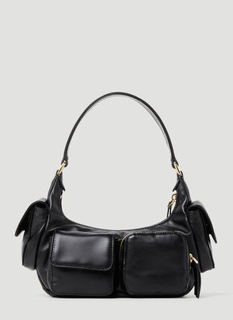 Miu Miu Women's Pocket Shoulder Bag in Black | LN-CC®