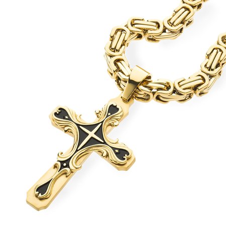 necklace-mens-heavy-stainless-steel-gold-cross-necklace-2_1300x.jpg (1300×1300)