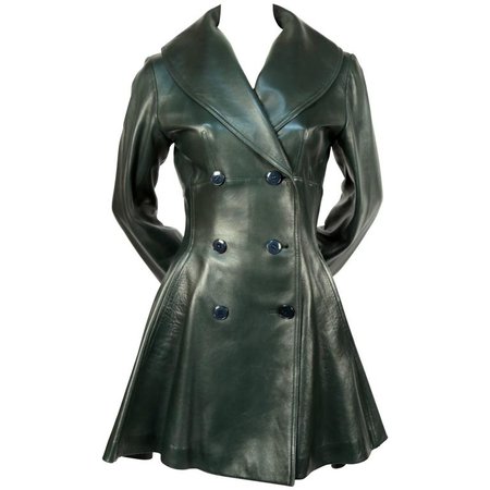 green leather coat - Google Search