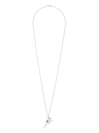 Shaun Leane Cherry Blossom Diamond And Pearl Flower Pendant Necklace - Farfetch